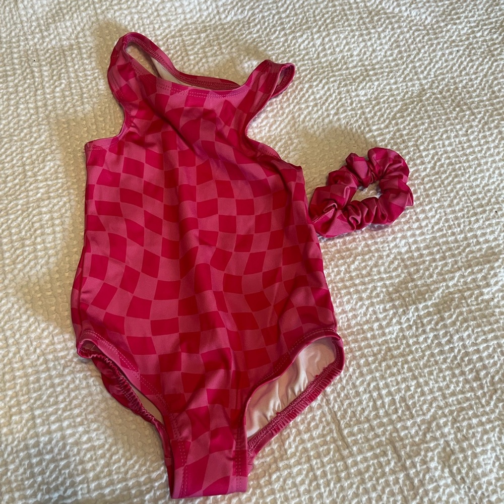 Pink checkered leotard